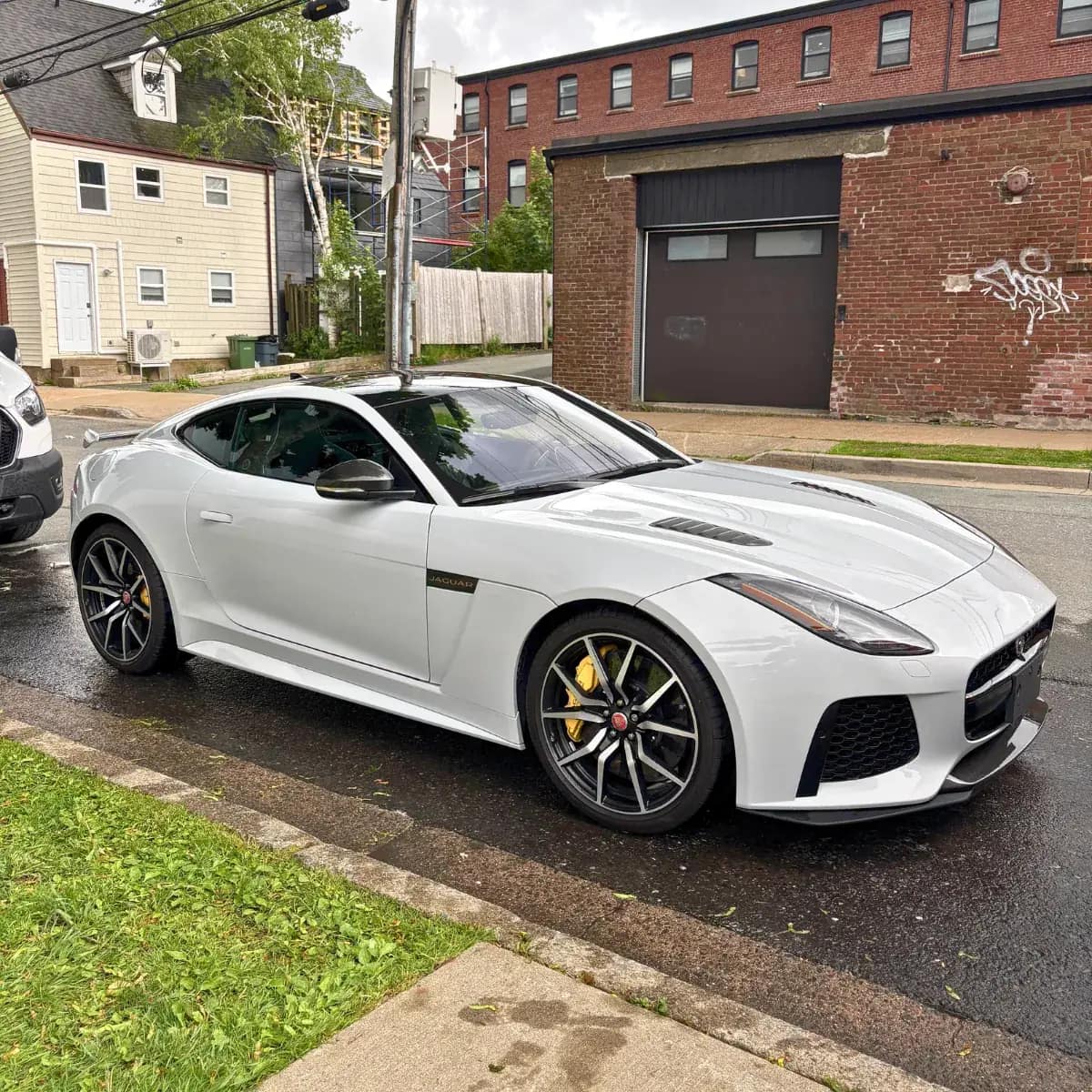 Jaguar F-Type exterior after WCAP Detailing mobile detailing in Halifax