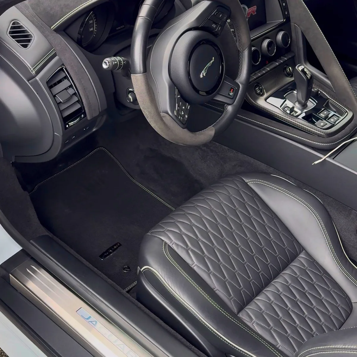 Jaguar F-Type interior after WCAP Detailing mobile interior detailing in Halifax